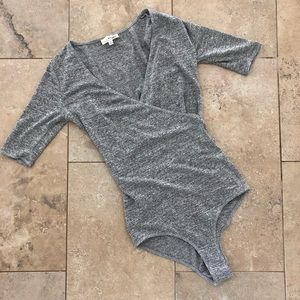 Grey Aritzia bodysuit